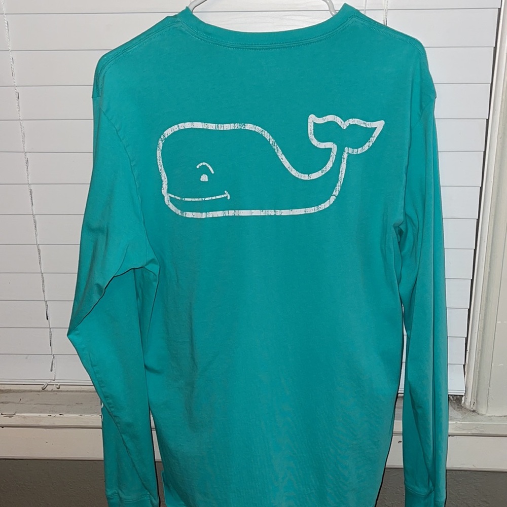 Vineyard Vines Long Sleeve T-Shirt- aqua
